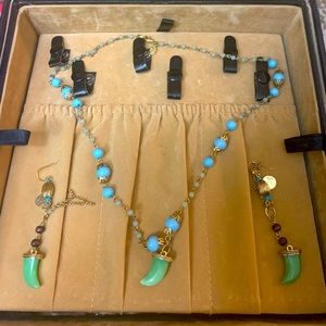 Vintage ROBERT ROSE Gold Wire Work Spring Color Bead Necklace, Wearable 1970s